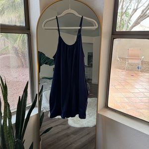 Navy blue relaxed romper